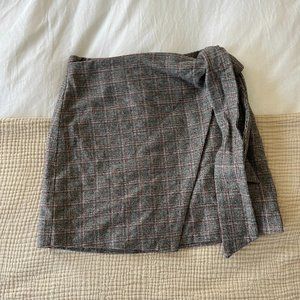 Aritzia Wilfred Wool Wrap Front Mini Skirt